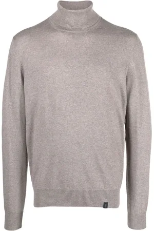 FAY Fine-knit roll-neck sweatshirt