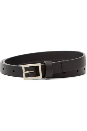 Maison Margiela Logo plaque leather belt