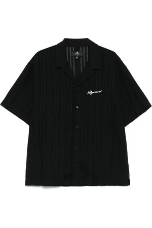 Represent Embroidered bowling shirt