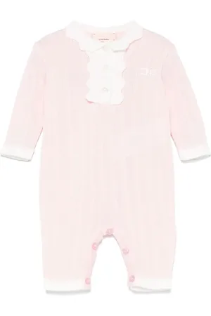 Elisabetta Franchi Logo-embroidered romper