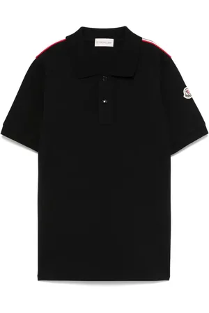 Moncler Stripe-trim polo shirt