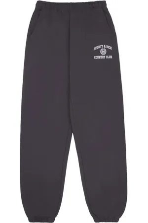 Sporty & Rich Logo print track pants