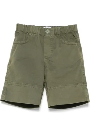 Il gufo Logo-embroidered shorts