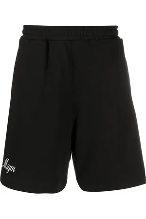 Msgm Logo print track shorts