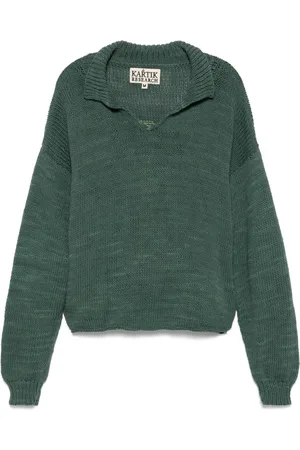 Kartik Research Logo-intarsia sweater
