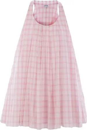 Loewe Checked midi dress