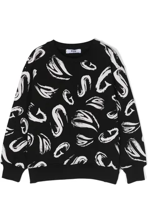 Msgm Graphic-print cotton sweatshirt