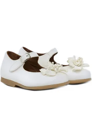 PèPè Floral-appliqué ballerina shoes
