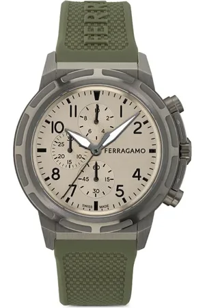 Salvatore Ferragamo Logo-embossed 44mm