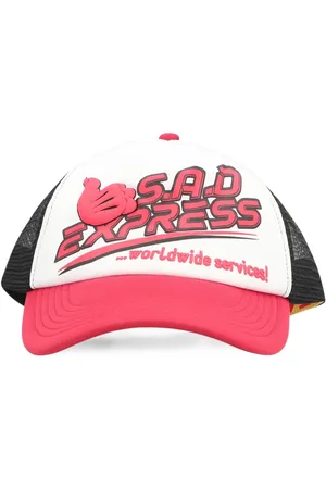 SALUTE X Sad Express logo-print cap