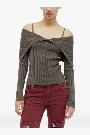 BLUMARINE Spread-collar cardigan