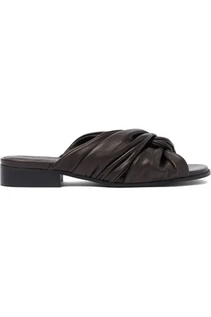 Scarosso Knotted-detail slide sandals