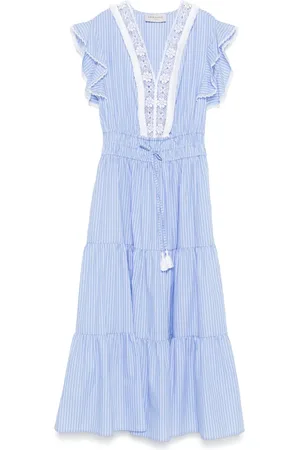 Ermanno Firenze Striped midi dress