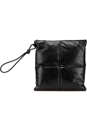 Bottega Veneta 2012-2024 Leather Intrecciato Padded Square Pouch clutch bag