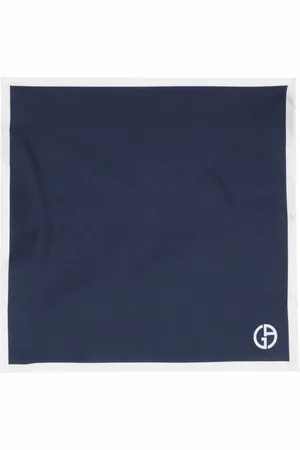Giorgio Armani Logo-print silk handkerchief