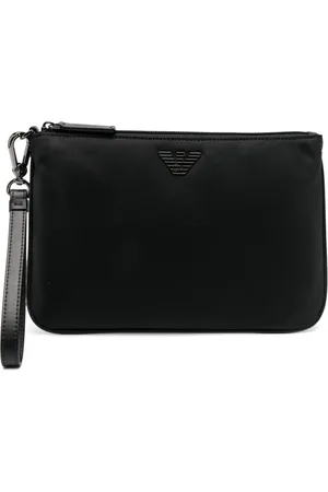 Emporio Armani Logo-plaque clutch bag