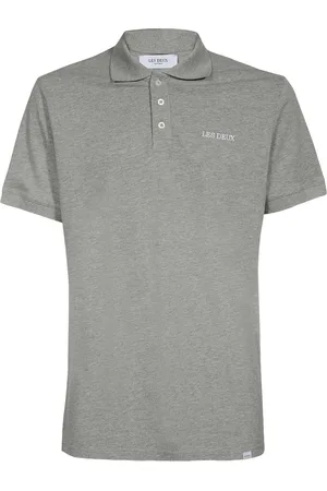 Les Deux Logo-embroidered cotton polo shirt