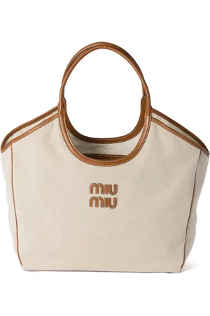 Miu Miu Ivy canvas tote bag