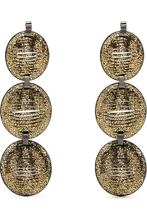 SO-LE STUDIO Eclipse metallic drop earrings