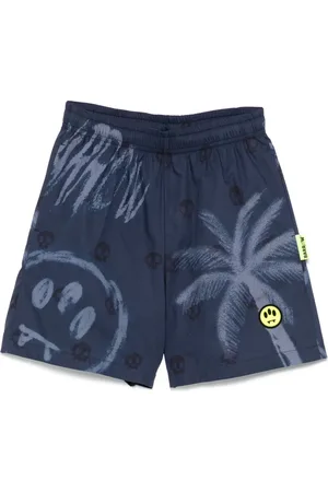 BARROW Skull-pattern shorts