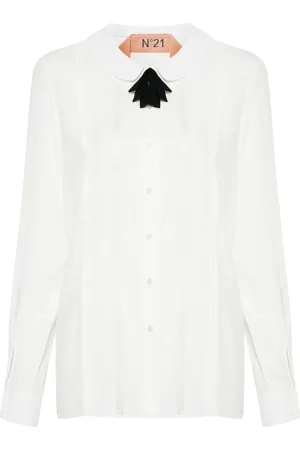 Nº21 Lace-trim shirt