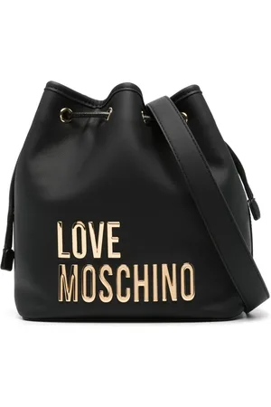 Moschino Logo-lettering bucket bag
