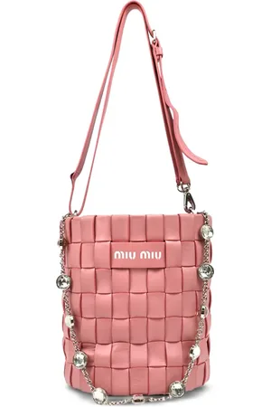 Miu Miu 2010-2020s crystal-embellished bucket bag
