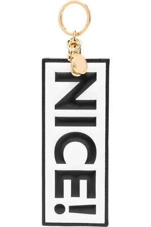 Moschino Slogan-print keyring