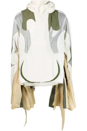 Kusikohc Layered hooded jacket