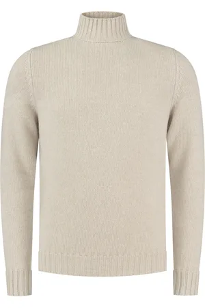 FEDELI Mock-neck knitted jumper