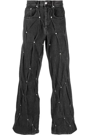 Kusikohc Multi-Rivet straight-leg jeans