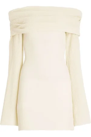 SER.O.YA Galli off-shoulder ribbed dress