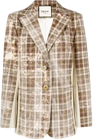 Elleme Checked single-breasted blazer