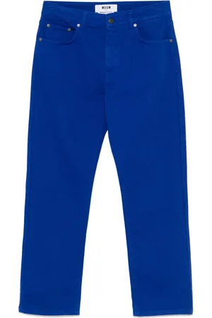 Msgm Logo-embroidered jeans