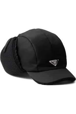 Prada Re-rylon and wool trapper hat