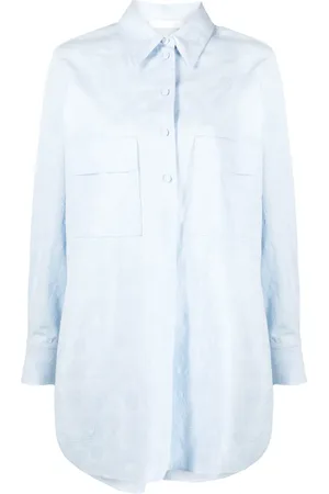 Chloé Renaissance piqu??-weave shirt