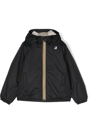 K-Way Logo-patch hooded jacket