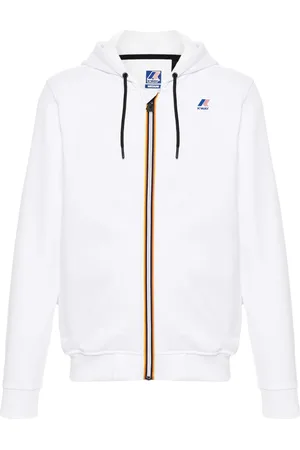 K-Way Logo-print zip-up hoodie