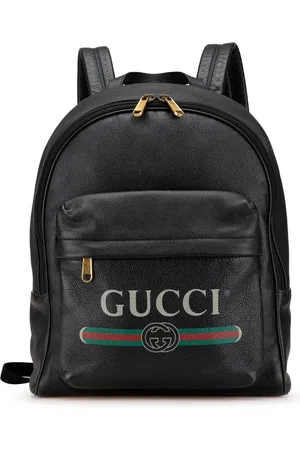 Gucci 2000-2015 Leather Logo backpack