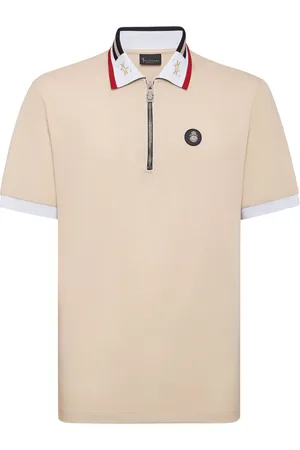 BILLIONAIRE Crest-plaque cotton polo shirt