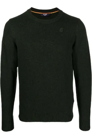 K-Way Logo-patch crew-neck jumper