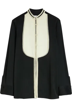 Jil Sander Contrast-bib shirt