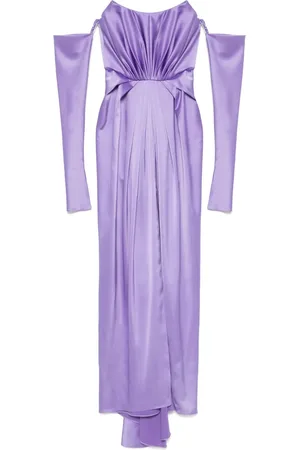 RHEA COSTA Helyna Wisteria maxi dress