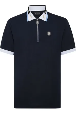 BILLIONAIRE Crest-plaque cotton polo shirt
