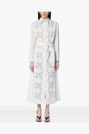 P.A.R.O.S.H. Lace-panelling midi dress
