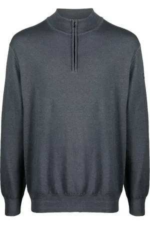 Paul & Shark Logo-patch half-zip jumper