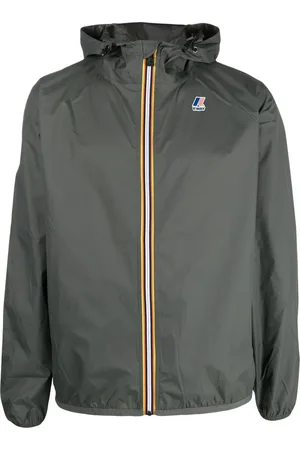 K-Way Logo-print hooded jacket