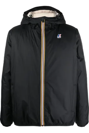 K-Way Logo-patch hooded windbreaker