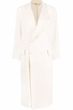 BARENA Peak-lapels button-front mid-length coat