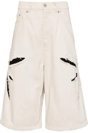 Kusikohc Origami cut-out denim shorts
